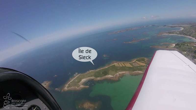 Île de Sieck vue du ciel